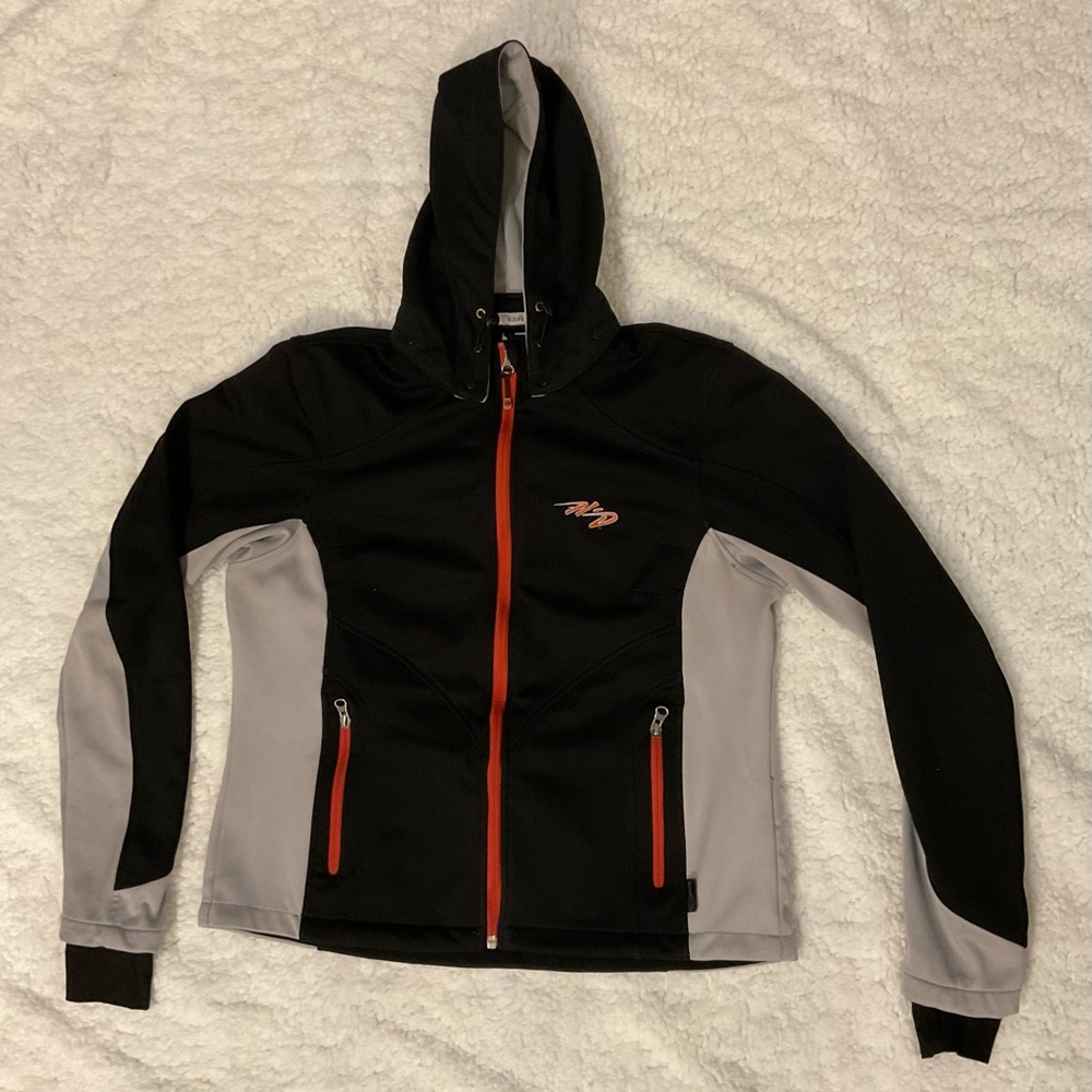 Harley-Davidson Black Jacket with Gray and Red Details